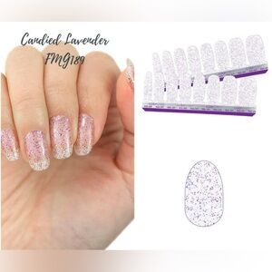 Candied Lavender Glitter Nail Wraps - Women Makeup
